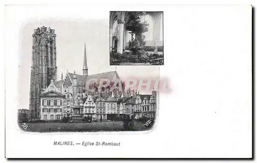Cartes postales Malines Eglise St Rombaut