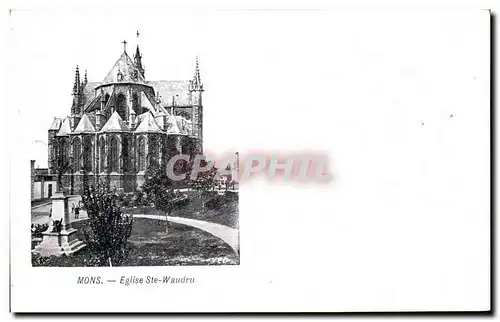 Cartes postales Mons Eglise Ste Waudru