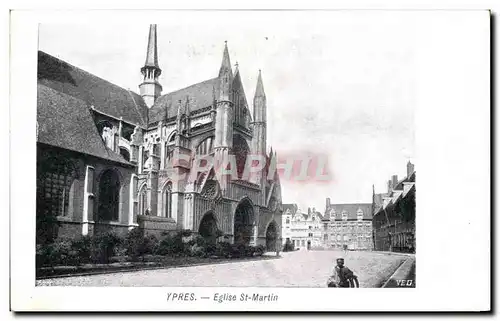 Cartes postales Ypres Eglise St Martin