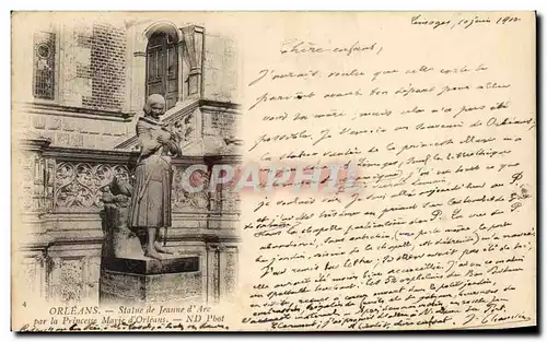 Cartes postales Orleans Statue de Jeanne d'Arc