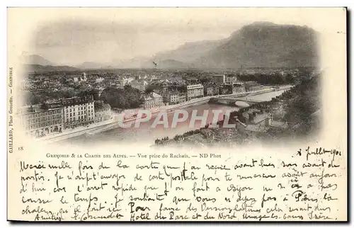 Cartes postales Grenoble La Chaine Des Alpes Vue Prise du Rachais