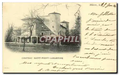 Cartes postales Chateau Saint Point Lamartine Macon