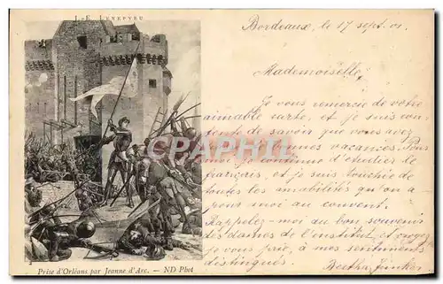 Cartes postales Prise d'Orleans Par Jeanne d'Arc