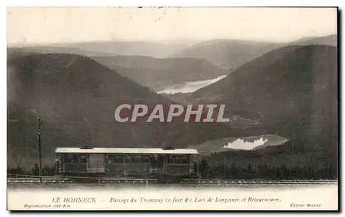 Cartes postales Le Hohneck Passage du Tramevay en face des lacs de Longemer et Retournemer