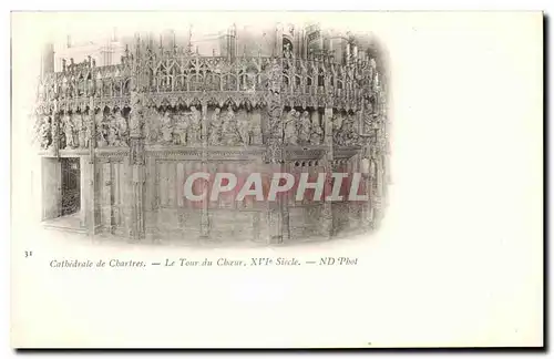 Cartes postales Le Tour du Cheur Cathedrale de Chartres