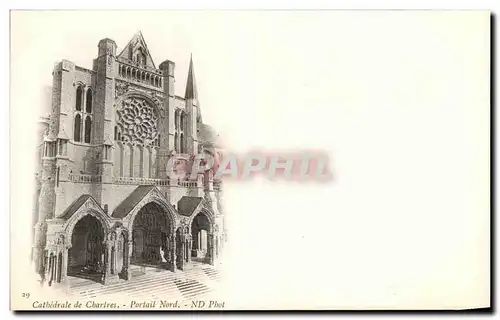 Cartes postales Chartres Cathedrale de Portail Nord