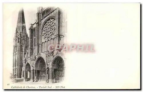 Ansichtskarte AK Chartres Cathedrale de Portail Sud