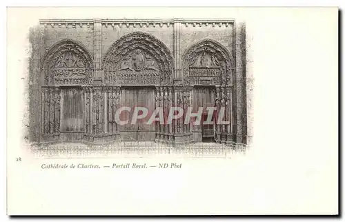 Cartes postales Chartres Cathedrale de Portail Sud