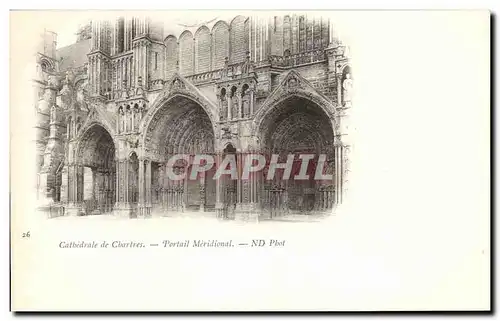 Ansichtskarte AK Chartres Cathedrale de Portail Meridional