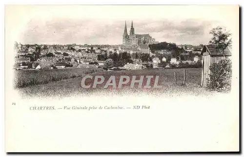 Cartes postales Chartres Vue Generale prise de Cachembac