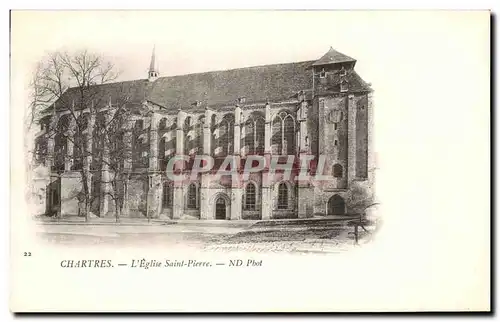 Cartes postales Chartres L'Eglise Saint Pierre