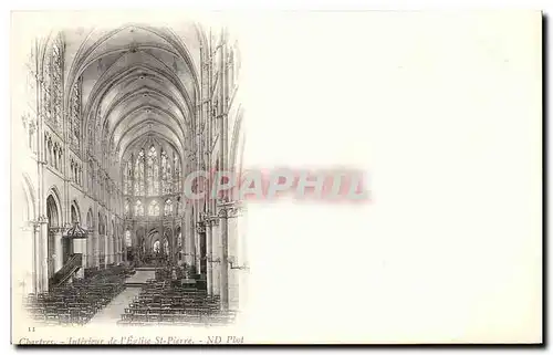 Ansichtskarte AK Chartres Interieur de la cathedrale St pierre