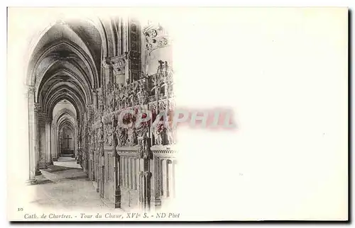 Cartes postales Chartres Tour du Choeur