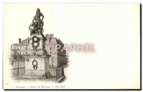 Cartes postales Chartres Statue de Marceau