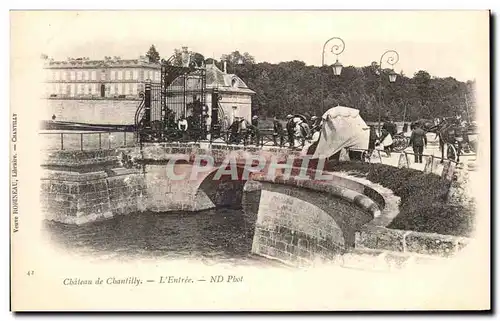 Cartes postales Chateau de Chantilly L&#39Entree