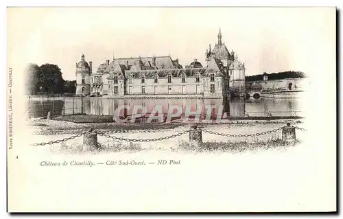 Ansichtskarte AK Chateau de Chantilly Cote Sud Ouest