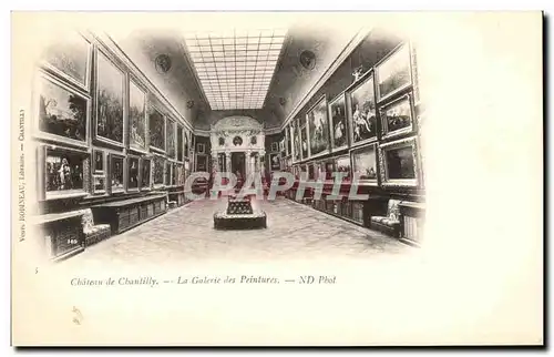 Ansichtskarte AK Chateau de Chantilly La Galerie des Peintures