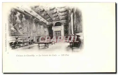 Cartes postales Chateau de Chantilly La Galerie des Cerfs