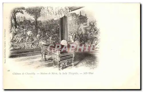 Cartes postales Chateau De Chantilly Maison de Silvie La Salle Theophile