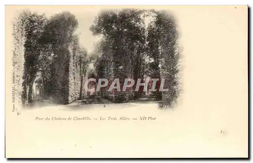 Cartes postales Pare du Chateau De Chantilly Les Trois Allees