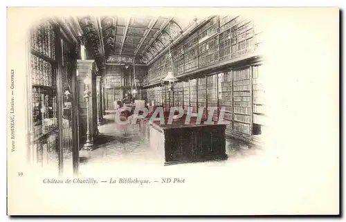 Cartes postales Chateau De Chantilly La Bibliotheque