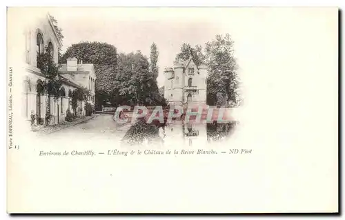 Ansichtskarte AK Environs de Chantilly L&#39Etang le Chateau de la Reine Blanche