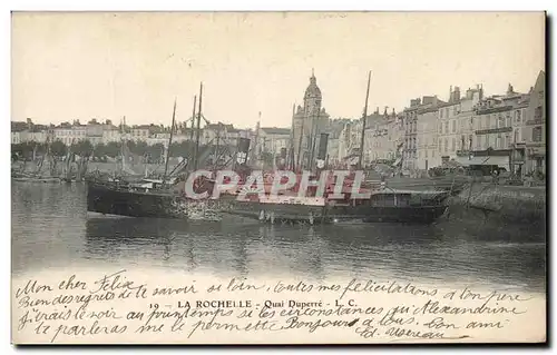 Cartes postales La Rochelle Quai Duperre Bateau