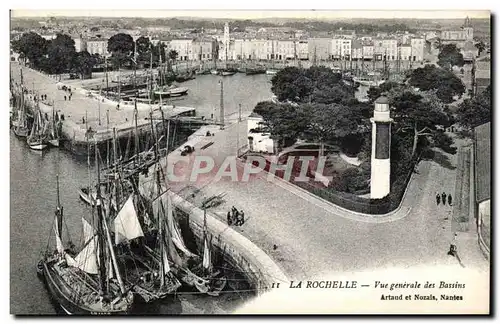 Ansichtskarte AK La Rochelle Vue Generale des Bassins Bateaux