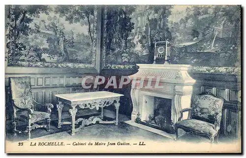 Cartes postales La Rochelle Cabinet du Maire Jean Guiton