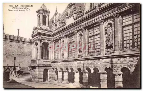 Cartes postales La Rochelle L&#39Hotel de Ville Cour Interieure