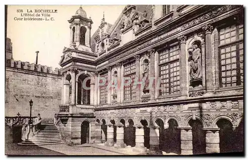 Cartes postales La Rochelle L&#39Hotel de Ville Cour Interieure