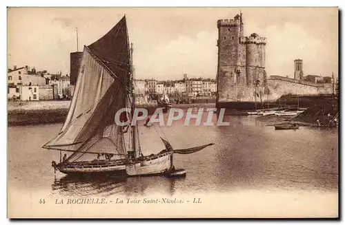 Cartes postales La Rochelle La Tour Saint Nicolas Bateau