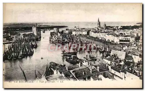 Ansichtskarte AK La Rochelle Vue Generale Bateaux