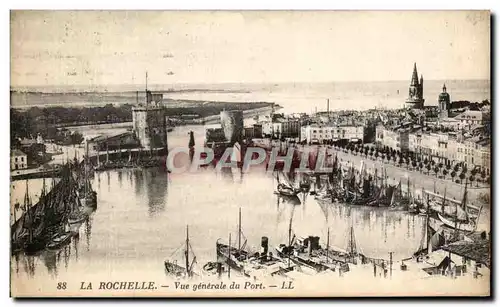 Ansichtskarte AK La Rochelle Vue Generale du Port Bateaux