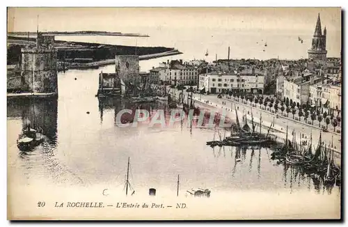 Cartes postales La Rochelle L&#39Entree du Port Bateaux