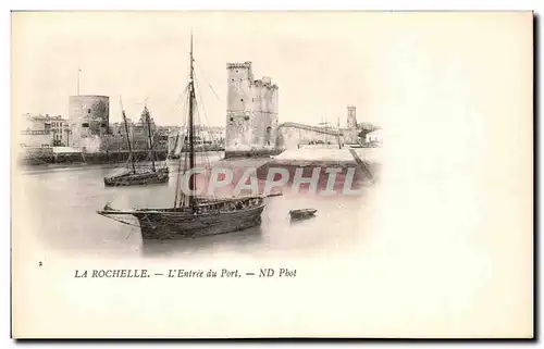 Cartes postales La Rochelle L&#39Entree du Port Bateau