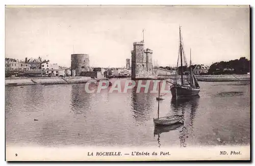 Cartes postales La Rochelle L&#39Entree du Port Bateau