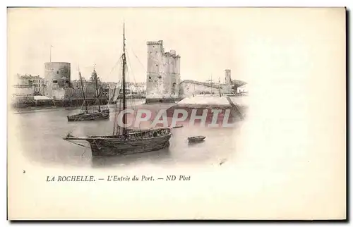 Cartes postales La Rochelle L&#39Entree du Port Bateau