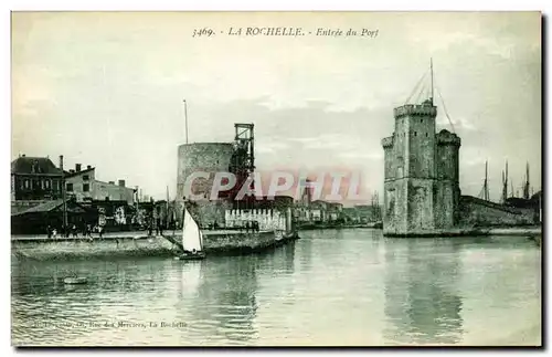 Cartes postales La Rochelle Entree du Port Bateaux