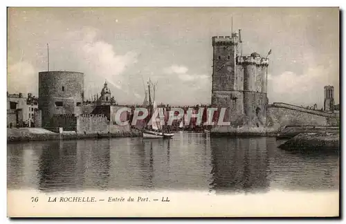 Cartes postales La Rochelle Entree du Port Bateau