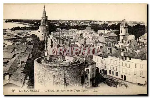 Cartes postales La Rochelle L&#39Entree du Port et les Tours