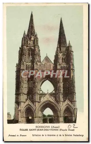 Cartes postales Soissons Eglise Saint Jean Des Vignes