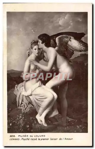 Cartes postales Musee Du Louvre Gerard Psyche Recoit Le Premier Baiser De l&#39Amour