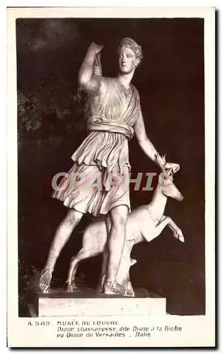 Cartes postales Musee Du Louvre Paris Diane Chasseresse dite Diane a la Biche Versailles