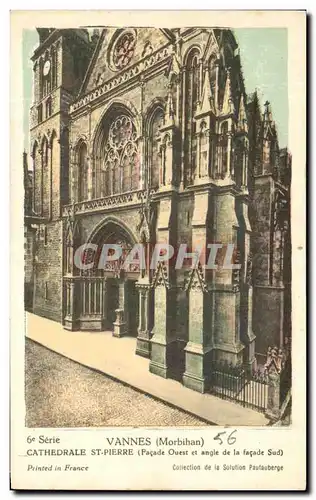 Cartes postales Vannes Cathedrale Dt Pierre