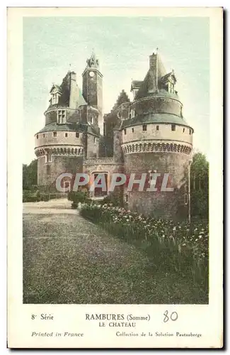 Cartes postales Rambures Le Chateau