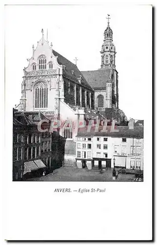 Cartes postales Anvers Eglise St Paul