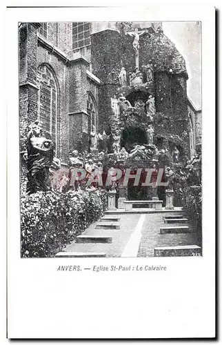 Cartes postales Anvers Eglise St Paul Le calvaire