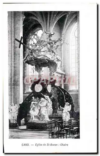 Ansichtskarte AK Gand Eglise de St Bavon Chaire