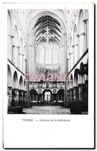 Cartes postales Tournai Interieur de la Cathedrale